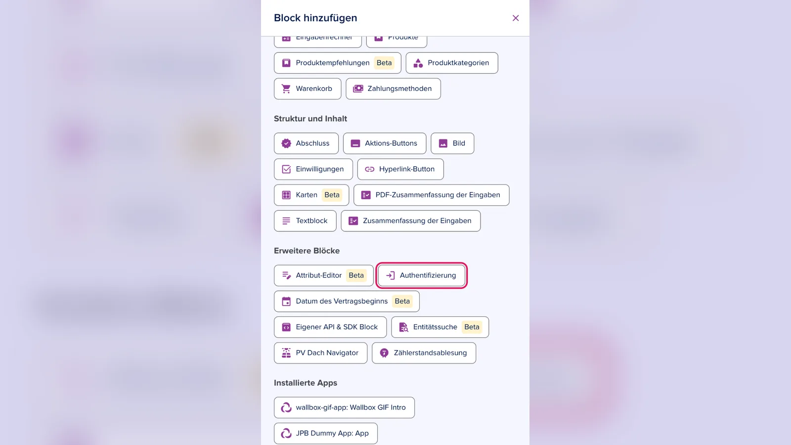 authentifizierung-02-block-hinzufuegen.png
